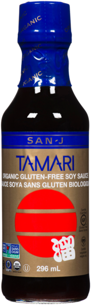 San-J Sauce Soya Sans Gluten Biologique Tamari 296 ml