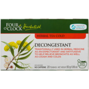 Four O'Clock Herbalist Herbal Tea Cold Decongestant 20 Teabags 30 g