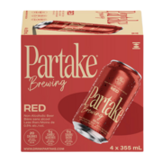 Partake Bière Sans Alcool Rousse 4X355Ml