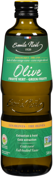 Emile Noël Huile d'Olive Vierge Extra Fruité Vert Biologique 500 ml