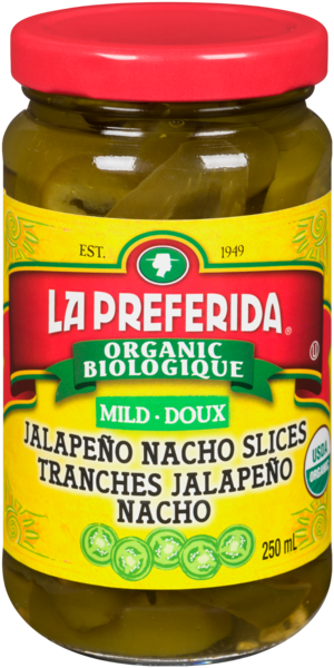 La Preferida Biologique Tranches Jalapeño Nacho Doux 250 ml