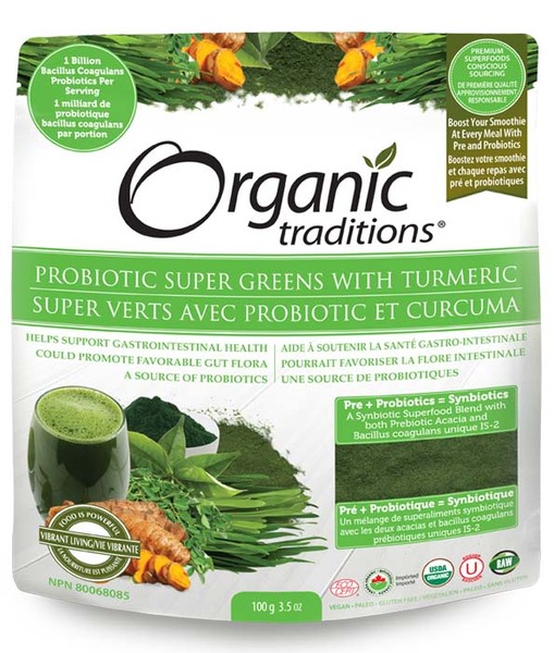 Super verts Probiotiques et Curcuma