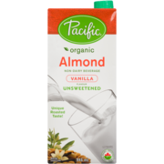 Pacific Foods Almond Plant-Based Beverage Vanilla Unsweetened Organic