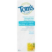 Tom's of Maine Propre et Frais Dentifrice Fenouil 85 ml