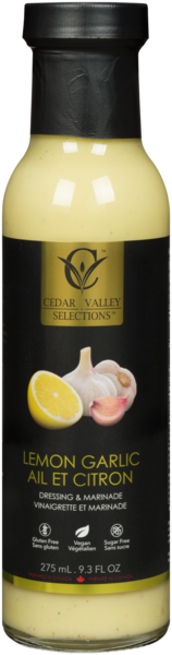 Cedar Valley Selections Vinaigrette et Marinade Ail et Citron 275 ml