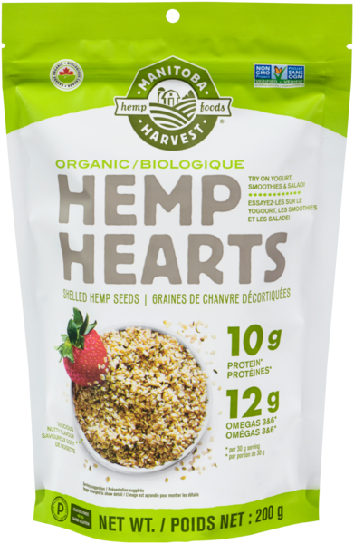 Manitoba Harvest Hemp Foods Hemp Hearts Graines de Chanvre Décortiquées Biologique 200 g