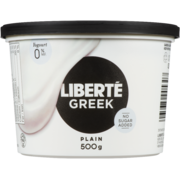 Liberté Greek Yogourt Plain 0 % M.F. 500 g