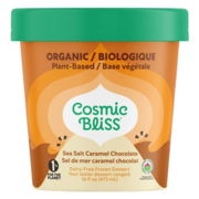 Cosmic Bliss crème glacée base végétale Sel De Mer Caramel + Chocolat bio