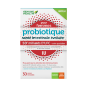 Genuine Health Advanced Gut Health probiotiques Pour Femmes UTI 50 milliards CFU, 15 diverses souches