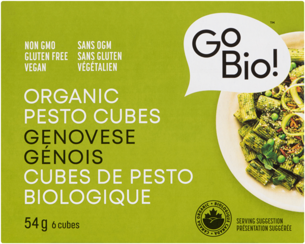 GoBio! Cubes de Pesto Biologique Génois 6 Cubes 54 g