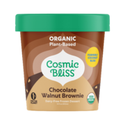 Cosmic Bliss crème glacée base végétale Brownie Aux Chocolat & Noix Bio