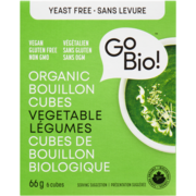 GoBio! Organic Bouillon Cubes Vegetable 6 Cubes 66 g