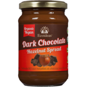 Ecoideas Organic Hazelnut Spread Vegan Dark Chocolate 300 g