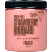 Fiasco Small Batch Sorbetto Dairy-Free Strawberry Rhubarb 562 ml