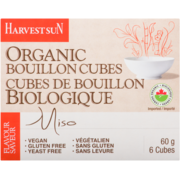 Harvest Sun Cubes de Bouillon Biologique Saveur Miso 6 Cubes 60 g