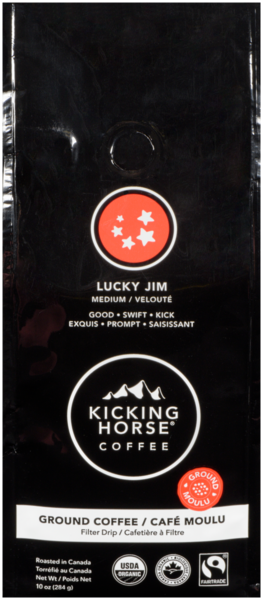 Kicking Horse Coffee Café Moulu Lucky Jim Velouté 284 g