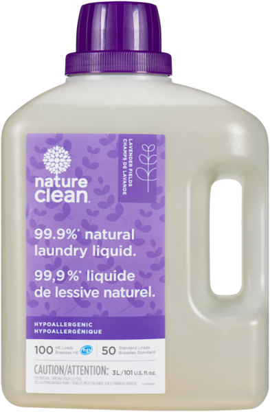 Nature Clean Liquide de Lessive Champs de Lavande 50 Brassées Standard 3 L