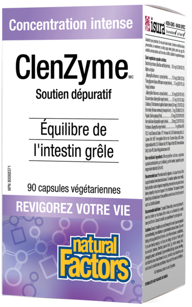 Natural Factors ClenZyme    concentration intense      90 capsules végétariennes