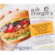 Dr. Praeger's Purely Sensible Foods Burgers Végé Risotto aux Champignons 4 Burgers Végétaliens 283 g