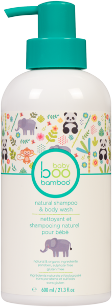 Boo Bamboo Baby Nettoyant et Shampooing Naturel pour Bébé 600 ml