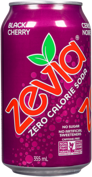 Zevia Soda Zéro Calorie Cerise Noire 355 ml