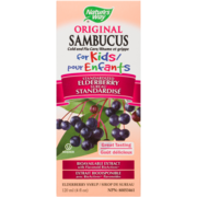 Nature's Way Original Sambucus Cold and Flu Care for Kids Standardized Elderberry Syrup 120 ml