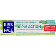 Kiss My Face Triple Action Fluoride Free Toothpaste Cool Mint Gel 127.6 g