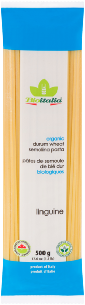 Bioitalia Pâtes de Semoule de Blé Dur Biologiques Linguine 500 g