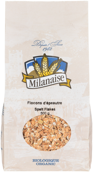 Milanaise Flocons d'Épeautre Biologiques 500 g