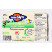 Unisoya Tofu Regular Organic 454 g