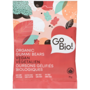 GoBio! Oursons Gélifiés Biologiques Végétalien 75 g