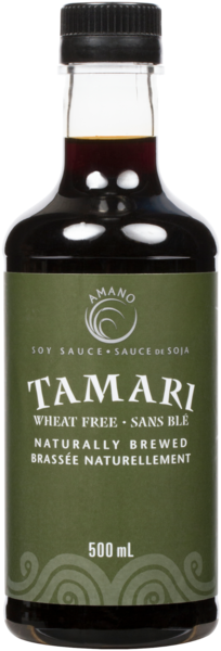Amano Tamari Sauce de Soja sans Blé Brassée Naturellement 500 ml