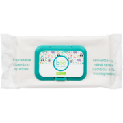 Boo Bamboo Baby Wipes Biodegradable 100% Bamboo 80 Wipes
