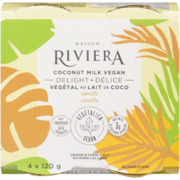 Maison Riviera Coconut Milk Vegan Delight Vanilla 4 x 120 g
