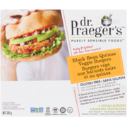 Dr. Praeger's Purely Sensible Foods Veggie Burgers Black Bean Quinoa 4 Vegan Burgers 283 g