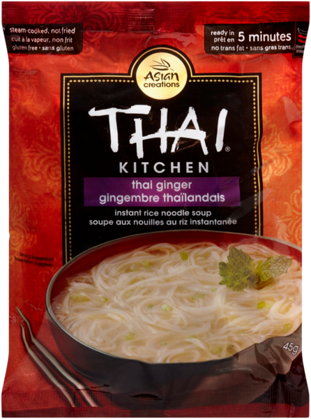 Thai Kitchen Asian Creations Soupe aux Nouilles au Riz Instantanée Gingembre Thaïlandais 45 g