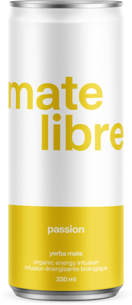 Mate Libre Infusion De Yerba Maté Fruit De La Passion (Cannette) Bio 330Ml