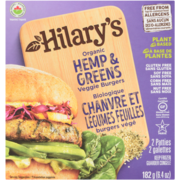 Hilary's Burgers Végé Chanvre et Légumes Feuilles Biologique 2 Galettes 182 g
