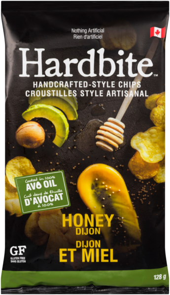Hardbite Croustilles Style Artisanal Dijon et Miel 128 g
