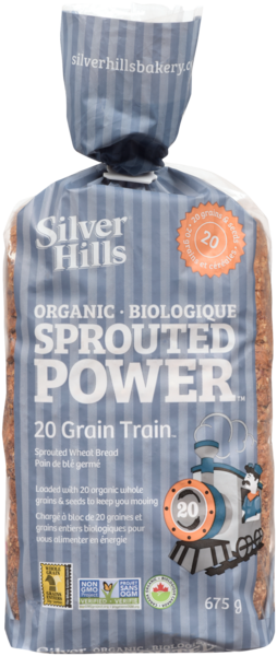 Silver Hills Sprouted Power Pain de Blé Germé 20 Grain Train Biologique 675 g