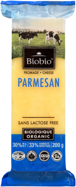 Biobio Fromage Parmesan Biologique 30% M.G. 200 g