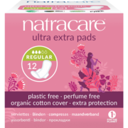 Natracare Ultra Extra Pads Organic Cotton Cover 12 Normal