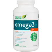 Genuine Health Omega 3+ Joy Fish Oil Supplement, 2000 mg EPA, 100 mg DHA, Non-GMO, 240 Softgels
