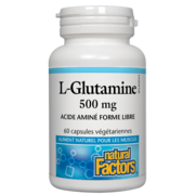 Natural Factors L-Glutamine 500 mg 60 capsules végétariennes