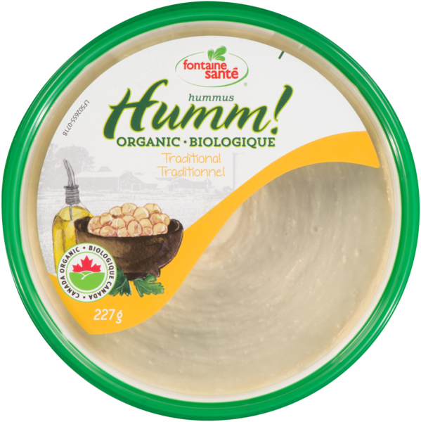Fontaine Santé Humm! Hummus Traditionnel Biologique 227 g