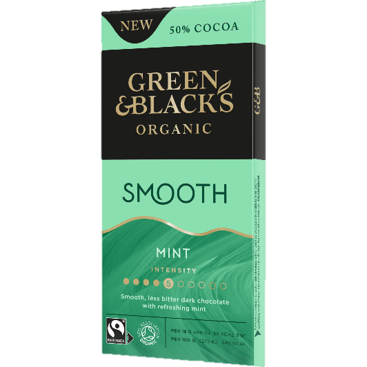Green & Black's Chocolat à la menthe onctueux biologique 