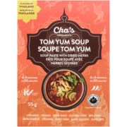 Cha's Organics Soup Paste with Dried Herbs Tom Yum Soup 55 g