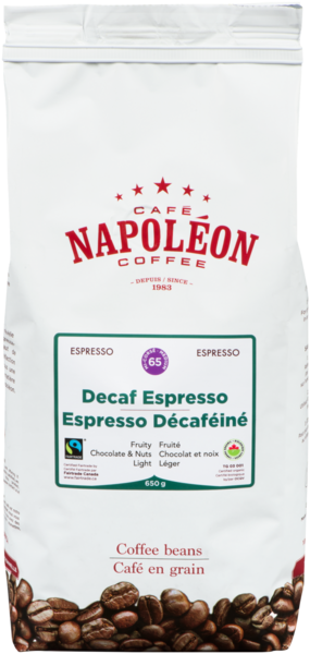 Café Napoléon Decaffeinated with Water Organic Coffee Beans 650g