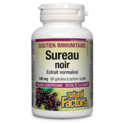 Natural Factors Sureau noir Extrait normalisé 100 mg 60 gélules