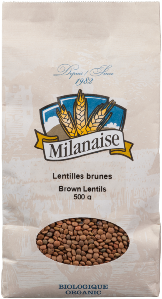 Milanaise Lentilles Brunes Biologiques 500 g